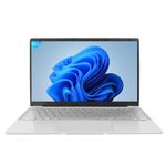 Amita Laptop，14" FHD IPS Display Laptop |Celeron J4125 | Windows 11&Office 2019 | 8GB RAM | 512GB SSD | Ultra-Thin | 180° Opening | USB3.0 | WIFI6 | BT,Silver (512S)