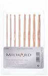 MILWARDS 2232508 Crochet Hook Set: Rose Gold: Set of 8, Assorted