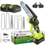 VOERJIA 6&8" Mini Chainsaw, Brushle
