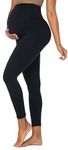 Sunzel Sunzfly Maternity Leggings Over The Belly, Buttery Soft Pregnancy Yoga Pants, Stretchy Workout Tights for Active Moms,25" Inseam (Black, Small)