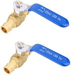 (Pack of 2) EFIELD Cold Expansion 1/2-inch Pex-A Brass Ball Valve For Pex-A Pipe Connection, ASTM F1960,Blue Level, cUPC Certified (1/2-inch)