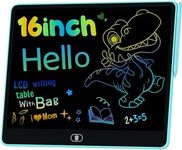 Toys for 3-8 Years Old Toddler Girl Boy, Kids Tablet 16 Inch Colorful Doodle Board, Electronic LCD Writing Tablet Drawing Pads, Easter Basket Stuffers for Kids, Travel Learning Preschool Toy Blue