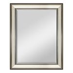 MCS 18"x24" Ridged Mirror Outside Dimension is 23"x29", Silver Finish