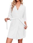 Ekouaer Robes for Womens Short Robes Lightweight Towel Bathrobe Dressing Gown