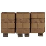 Triple Molle Mag Pouch 5.56 Tactical Open Top M4 M16 Magazine Holder Carrier with Quick Release Magazine Pouch Insert