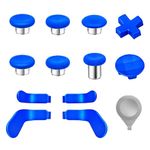 Replacement Thumbsticks for Xbox One Elite Series 2 Controller, Metal Magnetic joysticks Accessories Kit Compatible for Xbox Elite Wireless Controller Series 2 Core (Blue)