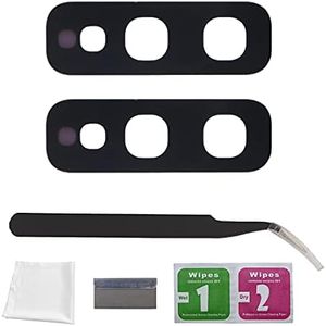Eonpam 2 Pack Cristal Cámara para Samsung Galaxy S10e G970 Lente Camara Trasera Reemplazo de Vidrio + Kit de Reparación