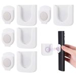 4Pcs Magnetic Remote Control Holder, Wall Mounted Remote Control Holder, Remote Control Wall Holder, Strong Magnet Remote Holder, Multifunctional Wall Organiser for TV Remote Control Charge Socket