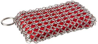 LODGE ACM10R41 Scrubbing pad, Stainless Steel, Red