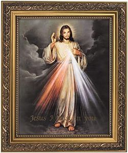 CB Catholic Inspirational Framed Print, 11 x 13-Inch, Hyla-The Divine Mercy