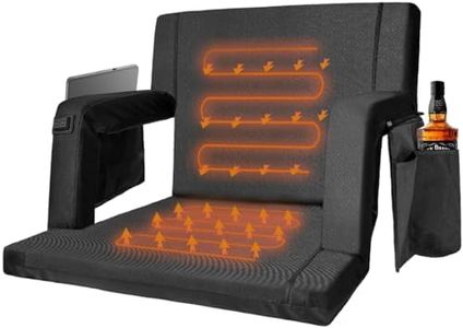 Leanandrio Stadium Seats for Bleachers, Bleacher Seat with Back Support, Folding Stadium Seat Bleacher Chair with Armrests, Portable Stadium Chairs for Outdoor Sport Events