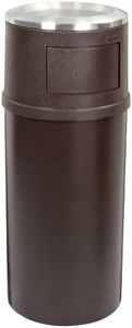 Rubbermaid Commercial FG818088BRN 25-Gallon Classic Ash/Trash Container with Doors, Brown