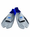 Speedo unisex-adult Swim Training Fins Biofuse,Grey/Navy,XXL - Men's Shoe size 13-14