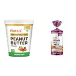 Pintola Combo - High Protein All Natural Peanut Butter Creamy 510 Gram + Rice Cake Multigrain Salted 130 Gram,100% Pure Roasted Peanuts Butter, Creamy High With Organic Rice Cakes