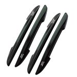 Hypersonic 4-Pack Car Door Protector Bumper Vehicle Door Edge Guard Strip Plastci Black Scartch Protection Eliminate Wind Buffeting