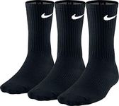 Nike Men 3PPK Lightweight Crew Socks - Black/White, Large