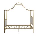 Little Seeds Monarch Hill Clementine Canopy Bed, Twin, Gold