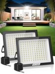 Litglobe Flood Lights Outdoor 500W 2 Pack,50000LM Super Bright LED Floodlight Outdoor,6500K Cool White Security Light,IP66 Waterproof Wall Light for Garden, Garage, Yard, Parking Lot, Warehouse