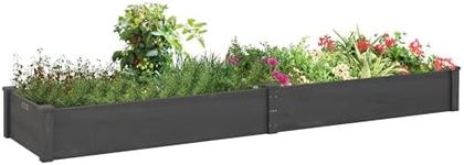 Outsunny 96" x 24" x 10" Wooden Rai