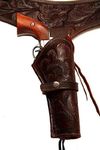 44/45 Caliber Brown Leather Gun Hol