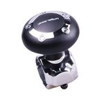 Hypersonic Car Steering Knob Power Handle Steering Wheel Spinner for Car Truck Boat (black)