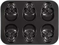 Halloween Skull Baking Pan Makes 6 Mini Cakes/Cakelets