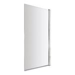 Nuie NSSQ Pacific ǀ Modern Bathroom Square 6mm Bath Screen, 1400mm x 790mm , Polished Chrome
