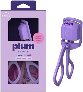 Plum Beauty Lash Lift Off Heated Eyelash Curler – USB-C Rechargeable Electric Eye Lash Curler with 2 Temperature Settings – Long-Lasting, No-Pinch Lash Lift for Effortless, Wide-Awake Eyes