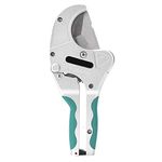 PVC Pipe Cutter 2 1/2 Inch Ratcheting Plastic Pipe and Tubing Cutter for Cutting PEX, PVC, PPR Plastic Hoses and Plumbing Pipe 64mm