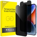 JETech Privacy Screen Protector for iPhone 14 Plus 6.7-Inch, Anti Spy Tempered Glass Film, 2-Pack