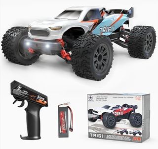 STREETSTAR Street Star Remote Control car TR16Ⅱ 1/16 Fast RC Cars for Adults, 40KM/H High Speed 4wd Off-Road Waterproof Truck with 2.4 GHz Remote Control, 1800mAh Lipo Battery (Blue-Orange-White)