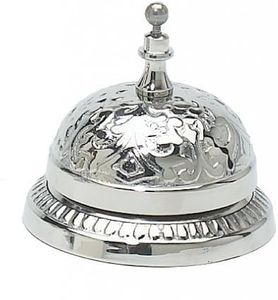 Nickel Victorian Style Service Desk Bell