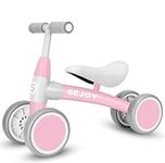 Sejoy Baby Balance Bike Toys for 1-3 Year Old Boy Girl, 12-36 Month Toddler Kids Balance Bikes, First Birthday Gifts Children Walker, No Pedal Infant 4 Wheels Riding Bike