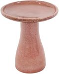 Sunnydaze 21-Inch H Ceramic Bird Bath for Outside - Hand-Painted Outdoor Bird Bath Bowl, UV/Frost-Resistant Finish - Lava