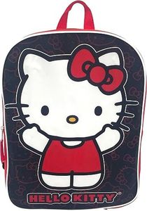 Fast Forward Hello Kitty Girl's 15" School Bag Backpack (Black-Red)