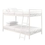 DHP Junior Twin, Low Bed for Kids, White Bunk