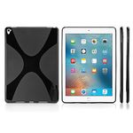 iPad Pro 9.7 Case, BoxWave® [BodySuit] Premium Textured TPU Rubber Gel Skin Case for Apple iPad Pro 9.7 - Jet Black