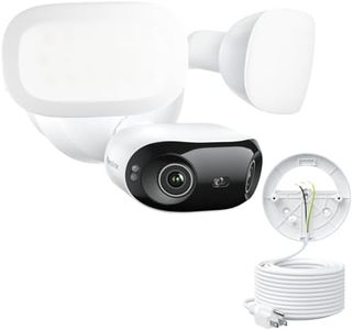 REOLINK Elite Floodlight WiFi with Plug-in Power Cable, 4K 8MP 180° Panoramic Floodlight Camera, Adjustable 3000 Lumens Spotlights, AI Video Search, Dual-Band Wi-Fi 6, 24/7 Recording, No Monthly Fees