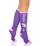 Leg Avenue 5621-10122 Horny Af Knee Socks, O/S, Multicolor Adult Sized Costumes, Multi, One