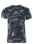 Mens Camouflage Short Sleeve Crew Neck T Shirt (XL, Midnight)