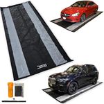 Seamax Floor Saver Plus18 Garage Containment Mat 7.10 x 18ft with Dual 18” Tread Reinforcement for Mid Size SUV and Sedan Cars