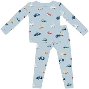 KYTE BABY Toddler Pajama Set - Pjs for Toddlers Made of Soft Rayon Made From Bamboo (Construction, 10)