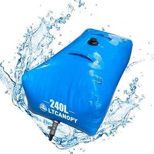 LTCANOPY 240L/60gal Water Storage Bladder,Large-Capacity Foldable Water Bladder Tanks Container,Collapsible Soft Drought-Resistant Water Bag, fire-Fighting Agricultural use Water Tank(240L)…