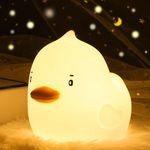 ZKLiLi LED Duck Night Light Cute Lamp Night Light for Kids Dimmable Nursery Nightlight with Timer Silicone Squishy Duck Portable Rechargeable Touch Bedside Room Gift（Duck）