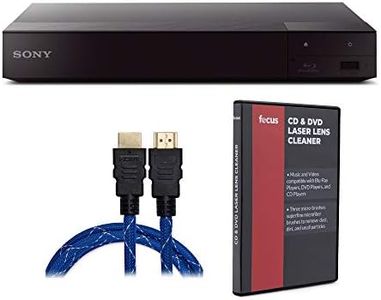 Sony 4K Upscaling 3D Streaming Blu-Ray Disc Player (Black) Bundle with HDMI Cable and Lens Cleaner (3 Items)