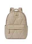 CLUCI Quilted Backpack for Women Mini Backpack Small Travel Backpack for Women Puffer Bag Lightweight Designer Bags, 0-1 Khaki