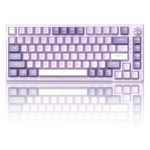 MageGee SKY81 75% Wired Gasket Mechanical Gaming Keyboard, Hot Swappable RGB Custom Creamy Keyboard w/ 5-Layer Padding, Knob Control, NKRO for Win/Mac