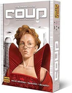 Coup The Dystopian Universe,English Version of Board Games,Role-Playing, wear-Resistant Cards,Resisting Tissue Type Card Games.