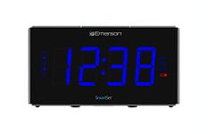 Emerson Radio ER100105 alarm clock Digital alarm clock Black,Silver