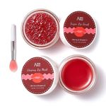 ANAiRUi Lip Care Kit - Berries + VC Lip Balm Mask & Lip Sugar Scrub Set - Overnight Lip Treatment Sleeping Mask & Lip Exfoliator Scrub - Lip Balm Moisturizer for Dry Chapped Cracked Peel Lips